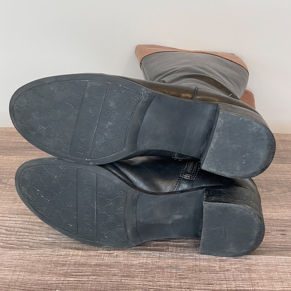 Franco Sarto L Chipper Riding Boots tan and black - Picture 10 of 13